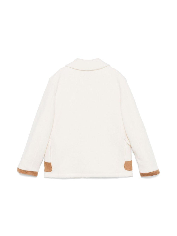 Ivory white coat for girls