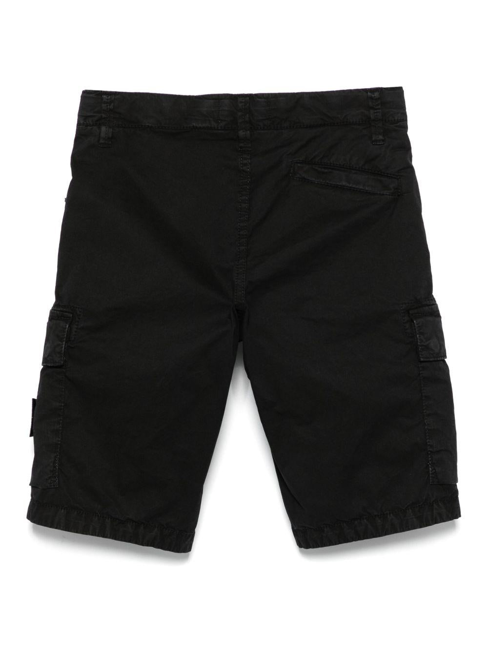 Bermuda nera per bambino 6L100002S0009 V0129 Stone Island Kids 