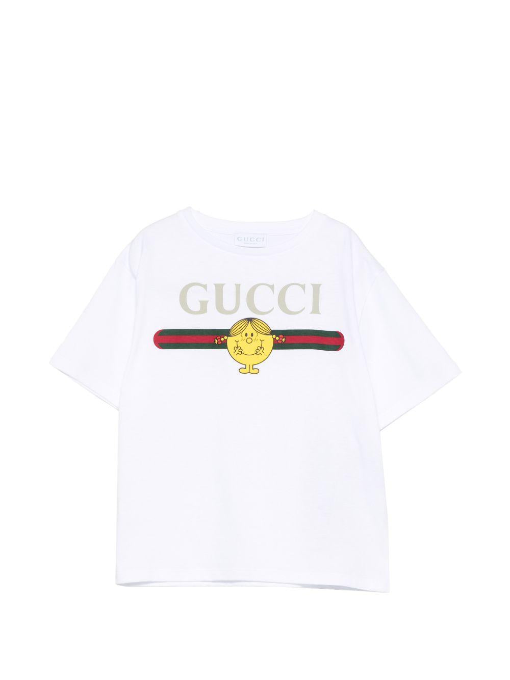 T-shirt bianca per bambino 857205XJHRG 9320 Gucci Kids 