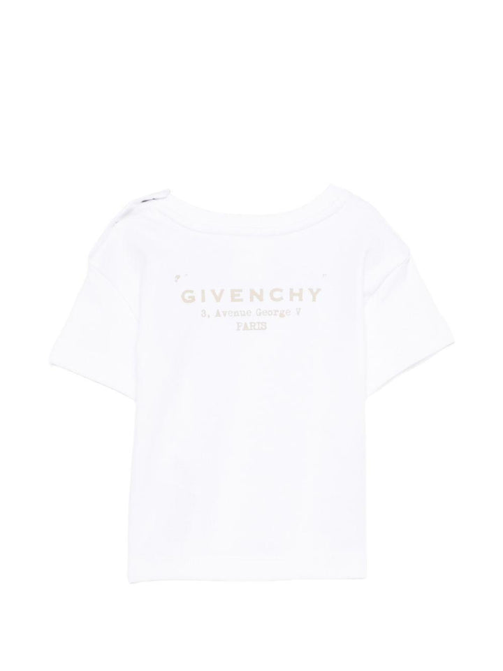 T-shirt bianco per neonato H31184 10P Givenchy Kids 