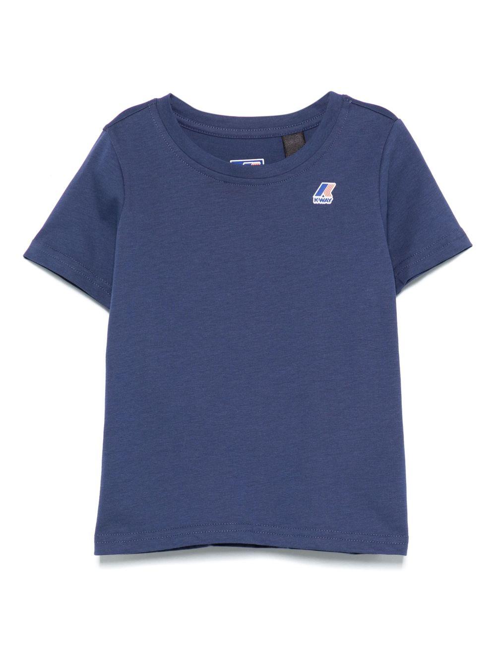 T-shirt blu cobalto per bambino