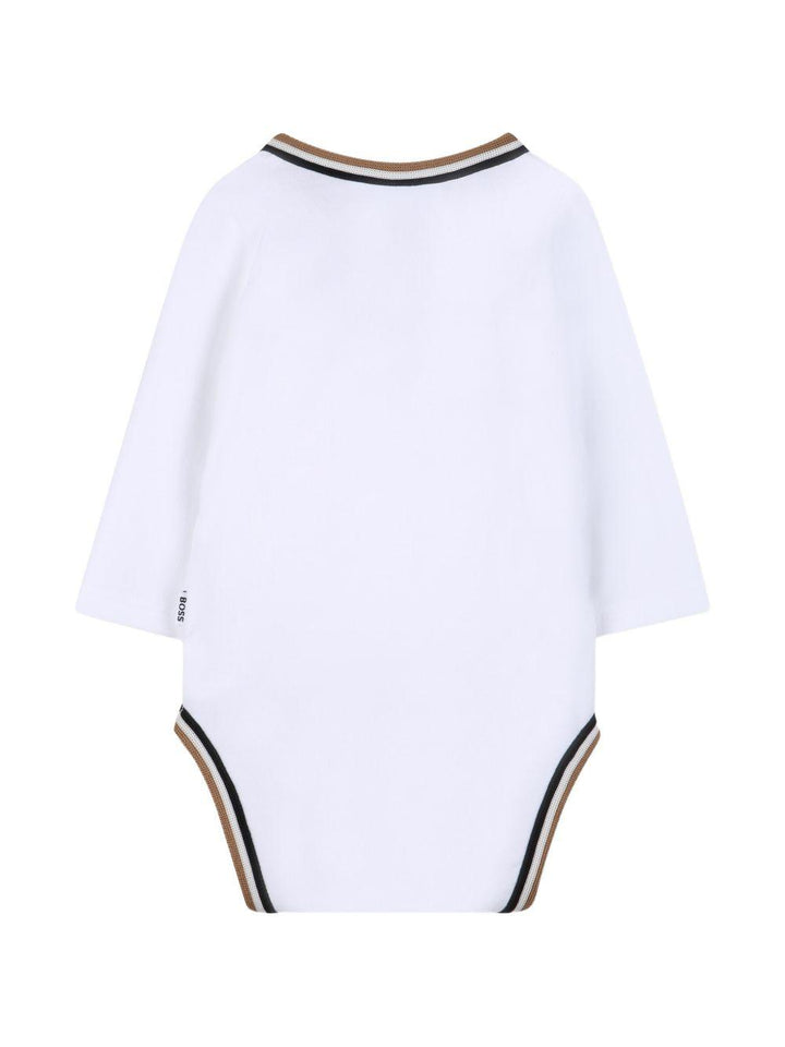 Kit tutine bianche/beige per neonato J53055 10P Boss Kids 