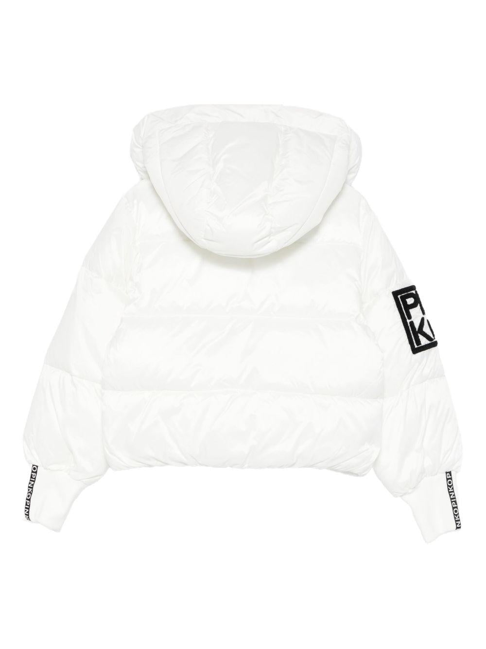 Giubbotto bianco per bambina KFGB009CNY026 D828 Pinko Kids 