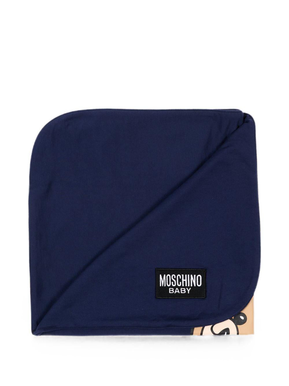 Coperta blu navy per neonato MUB00OLCA40 40016 Moschino Kids 