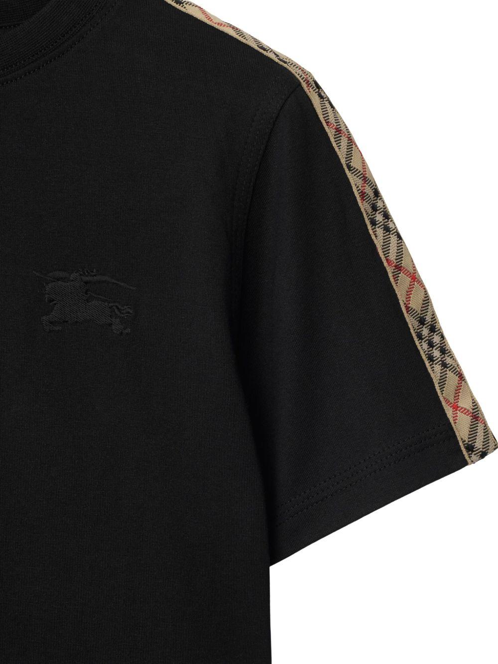 T-shirt nera per bambino 8108033 A1189 Burberry Kids 