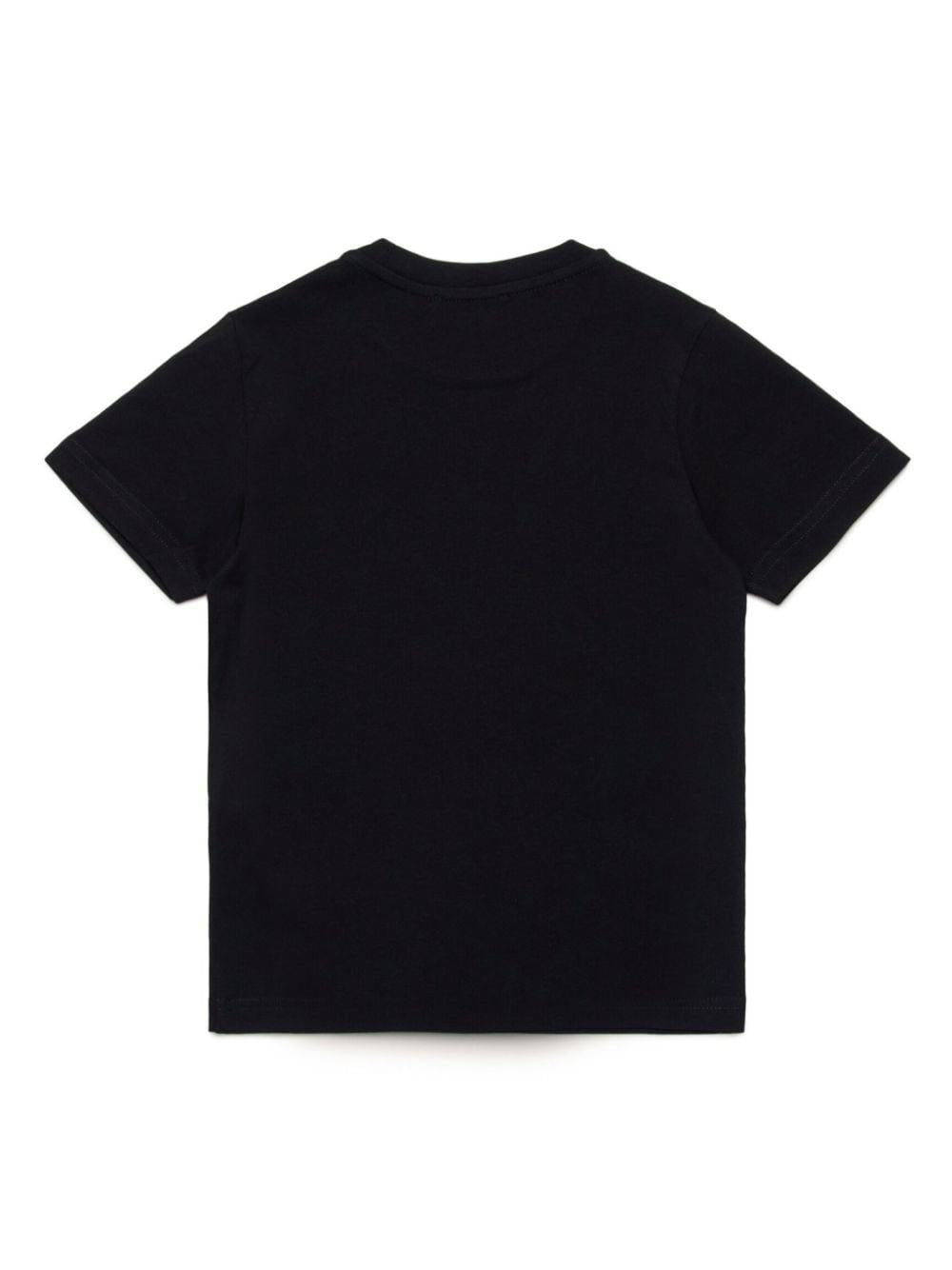 Black t-shirt for boys with print