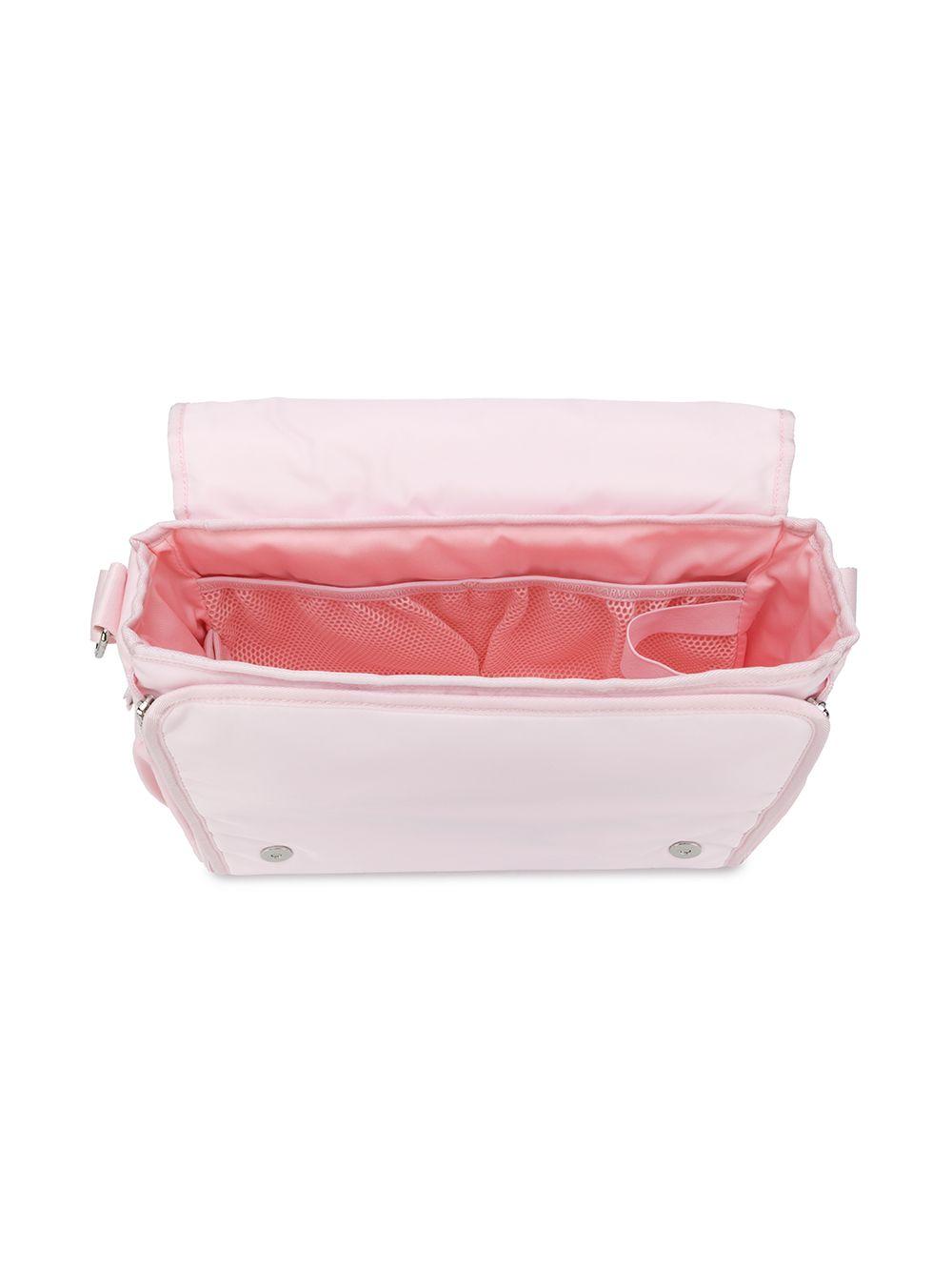 Borsa mamma rosa chiaro con logo 402145CC904 00070 Emporio Armani Kids 