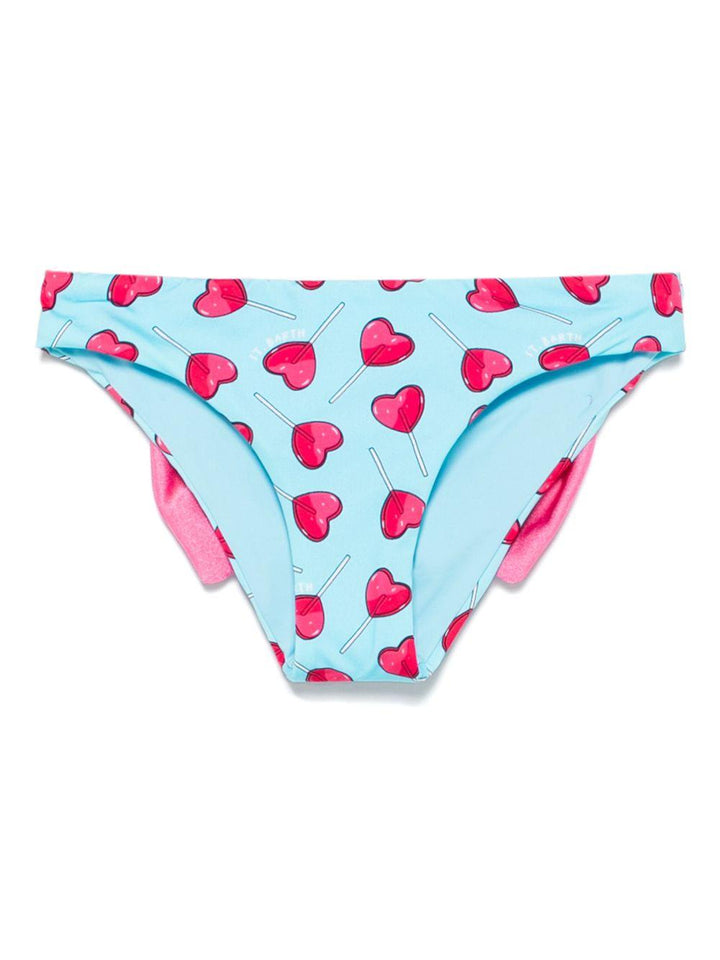 Costume azzurro per neonata