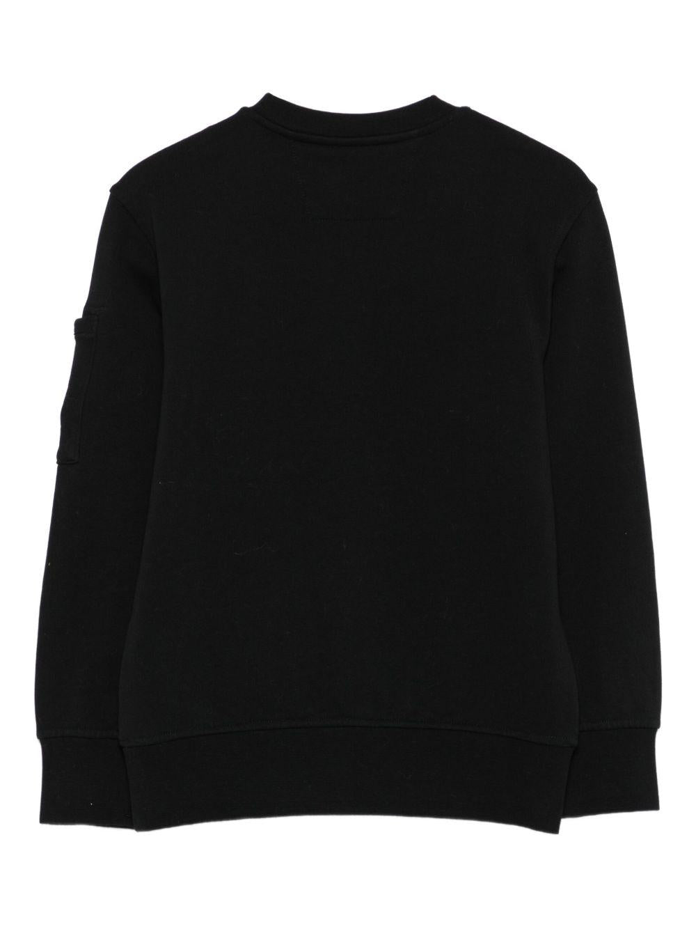 Felpa nera per bambino CMF00XLCA76 60100 C.P Company Kids 
