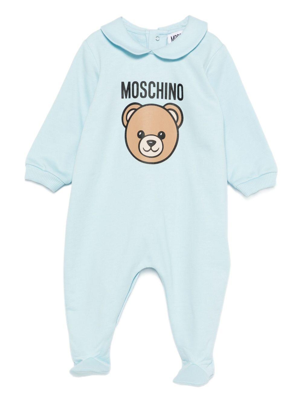 Tutina azzurra per neonato MUY08JLCA40 40304 Moschino Kids 