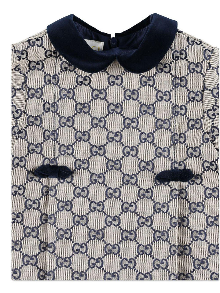Abito grigio/blu per neonata 828494XWA2M 9118 Gucci Kids 