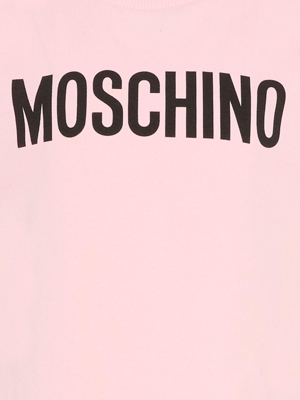 T-shirt rosa per bambina HUM05ULBA10 50209 Moschino Kids 