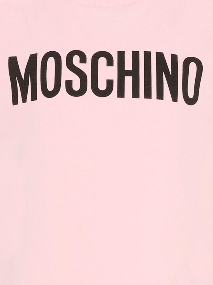 T-shirt rosa per bambina HUM05ULBA10 50209 Moschino Kids 