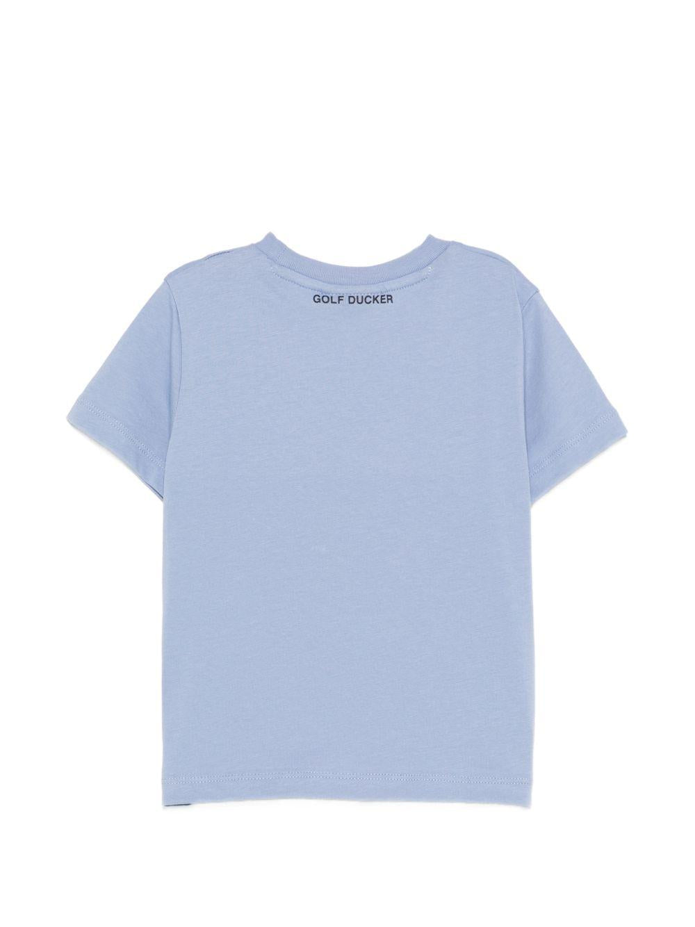 T-shirt blu per bambino JT1732XBESY22 90072 Save The Duck Kids 