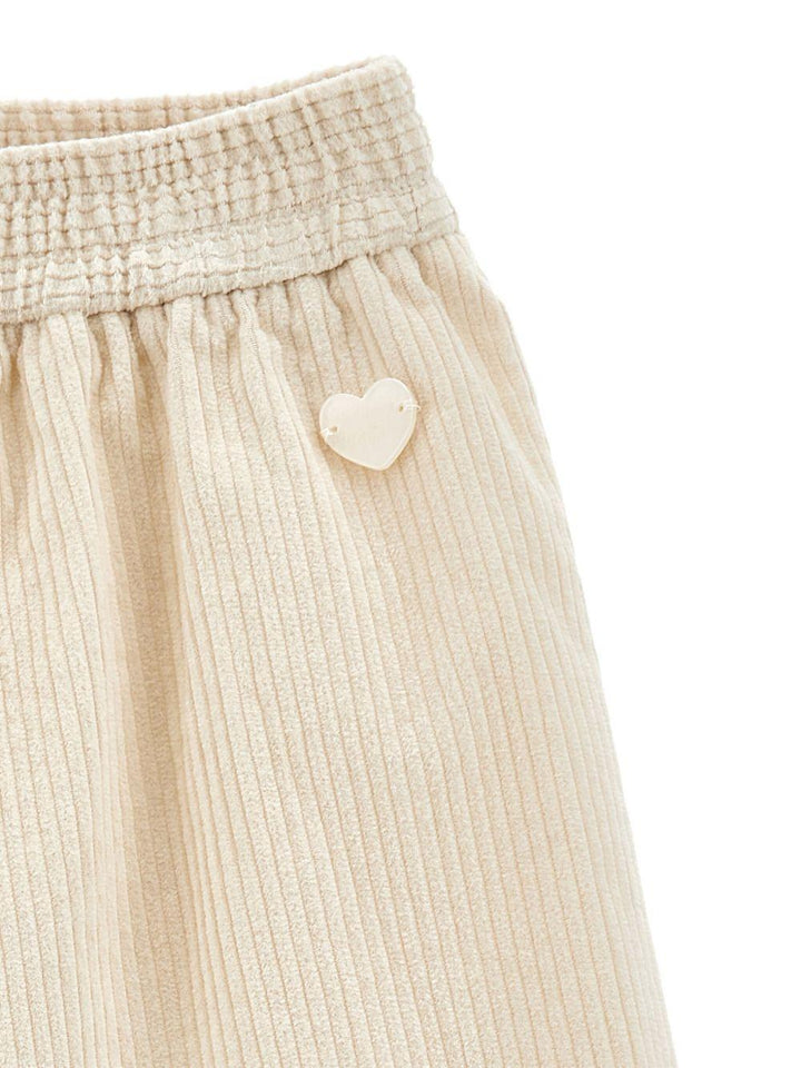 Pantalone beige per neonata 37F4026852 0002 Monnalisa Kids 