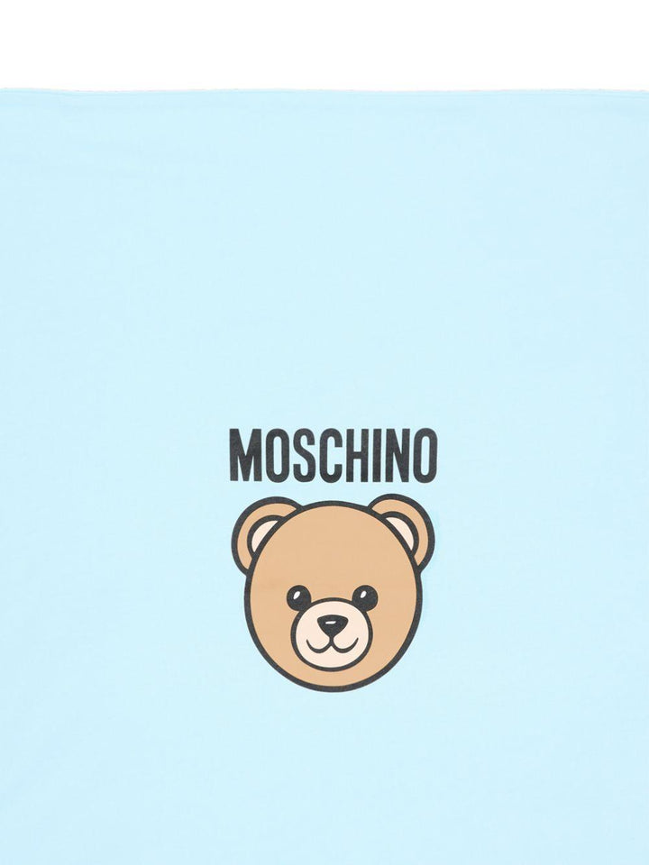 Coperta azzurra per neonato MUB00OLCA40 40304 Moschino Kids 