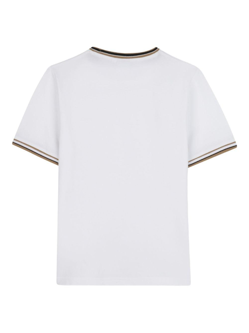T-shirt bianco per bambino J52368 10P Boss Kids 