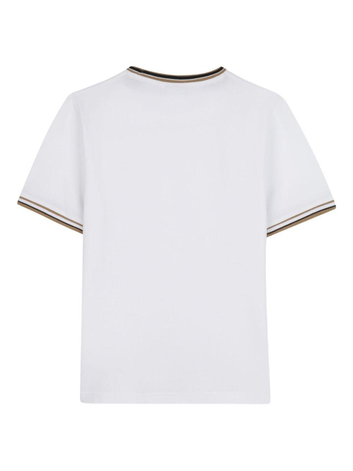 T-shirt bianco per bambino J52368 10P Boss Kids 