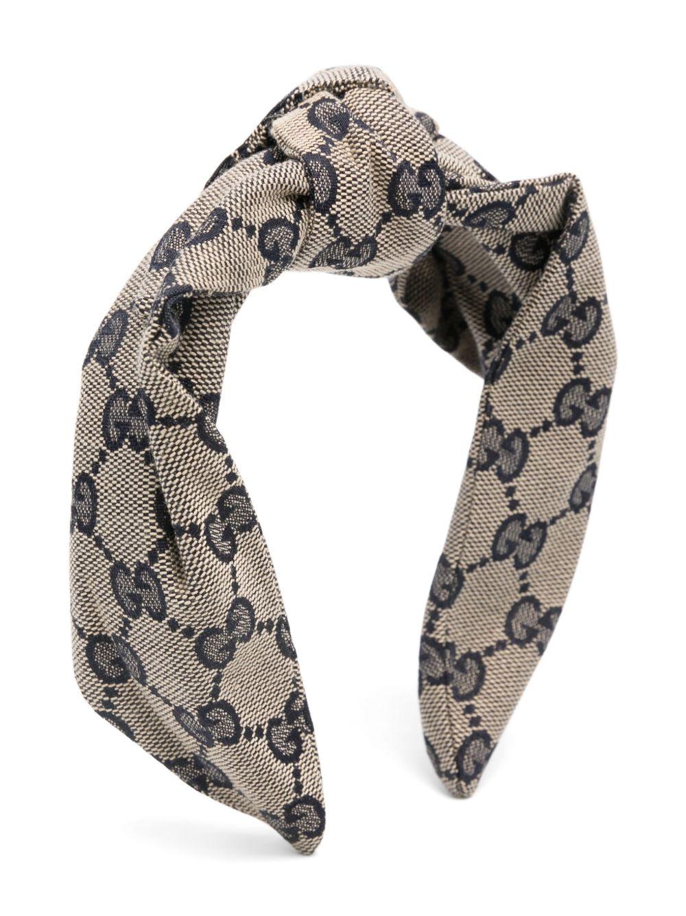 Cerchietto beige/blu navy per bambina 794600KQW00 4000 Gucci Kids 