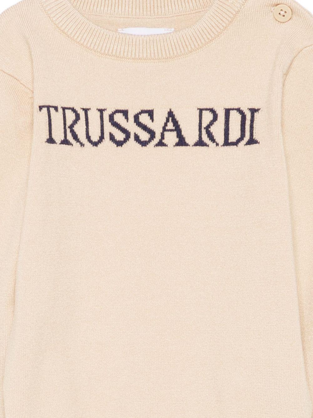 Maglione beige per neonato TIA25020MA BRO Trussardi Kids 
