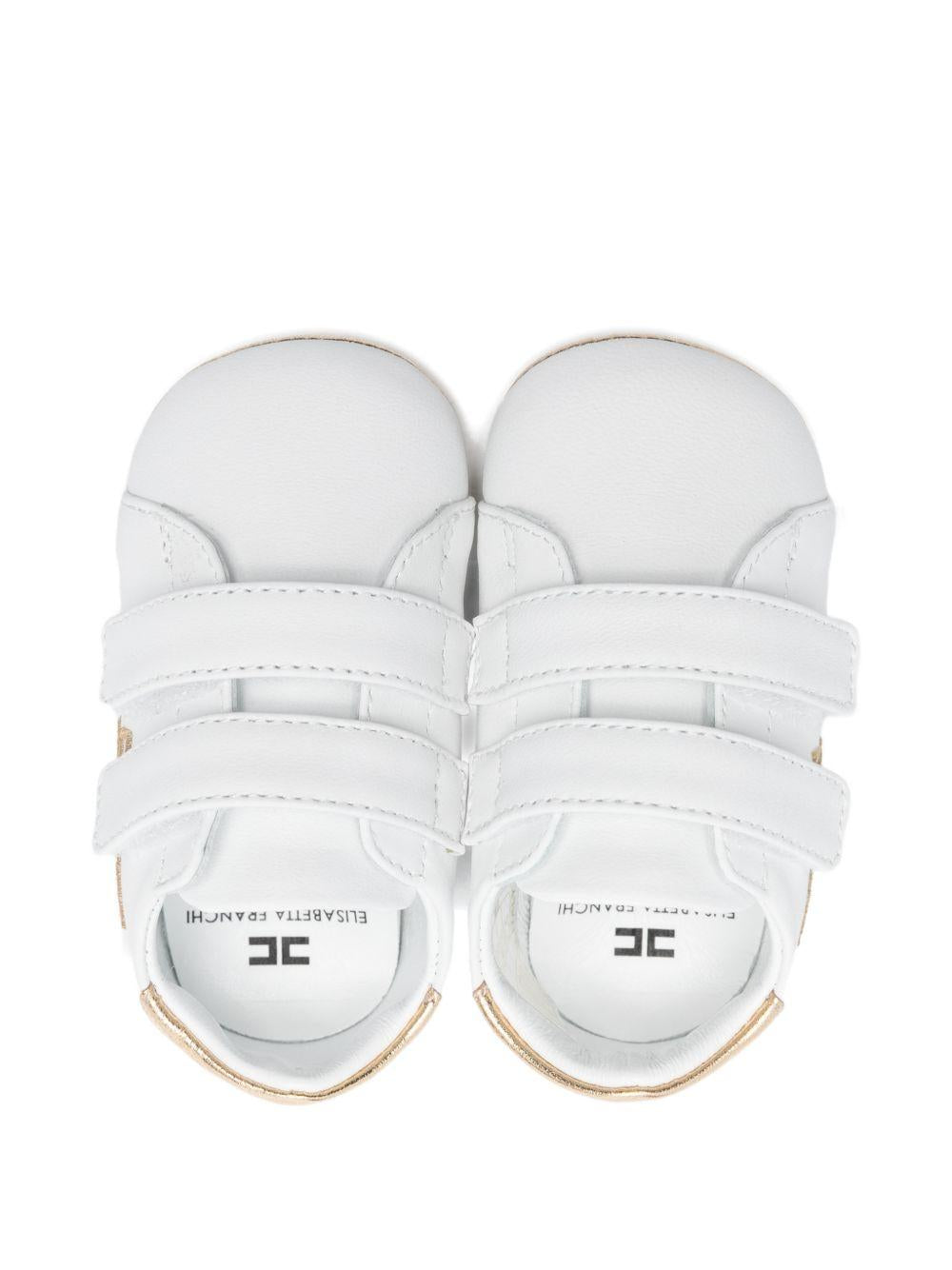 Sneakers bianche per neonata F0A9E04631731 B093 Elisabetta Franchi Kids 