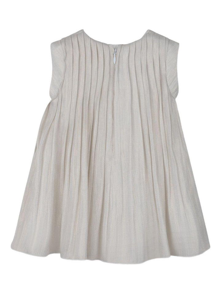 Abito bianco sporco per neonata R30551 Z99 Michael Kors Kids 