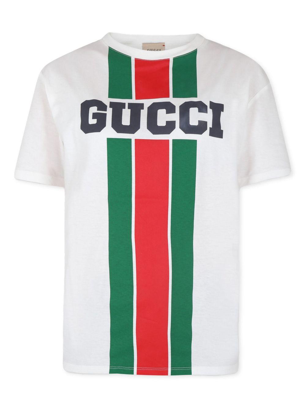 T-shirt bianco per bambino 575114XJGN7 9214 Gucci Kids 