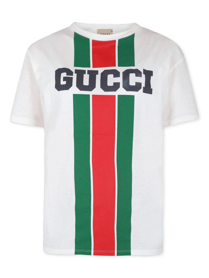 T-shirt bianco per bambino 575114XJGN7 9214 Gucci Kids 