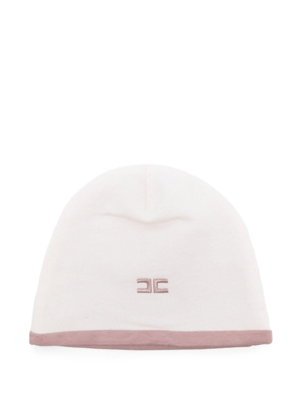 Cappello bianco per neonata ENCP0760FF002 D849 Elisabetta Franchi Kids 