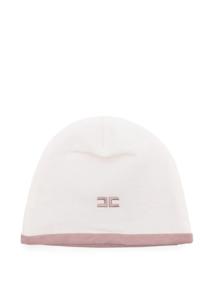 Cappello bianco per neonata ENCP0760FF002 D849 Elisabetta Franchi Kids 