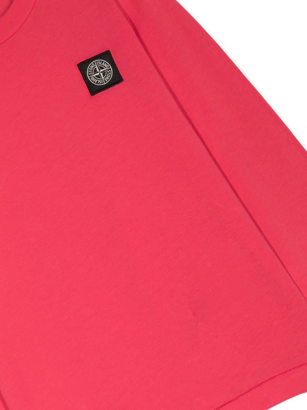 T-shirt rosa per bambino con logo