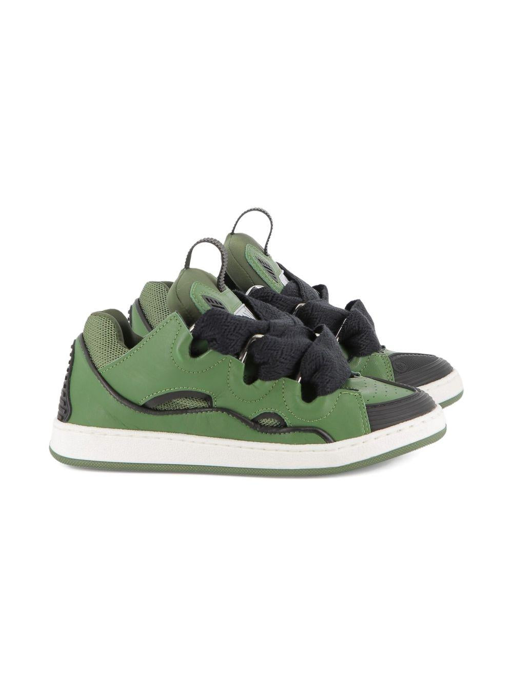 Sneakers verde per bambino N30308 665 Lanvin Enfant 