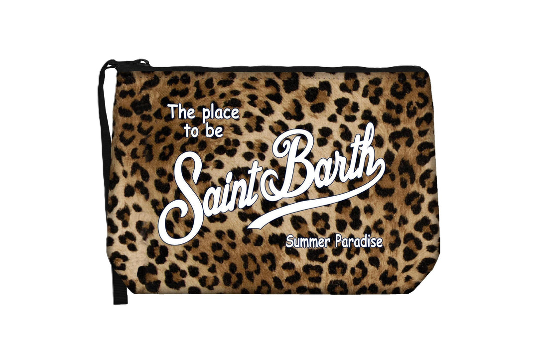 Borsetta animal print marrone per bambina ALI0021 00653L MC2 Saint Barth Kids 