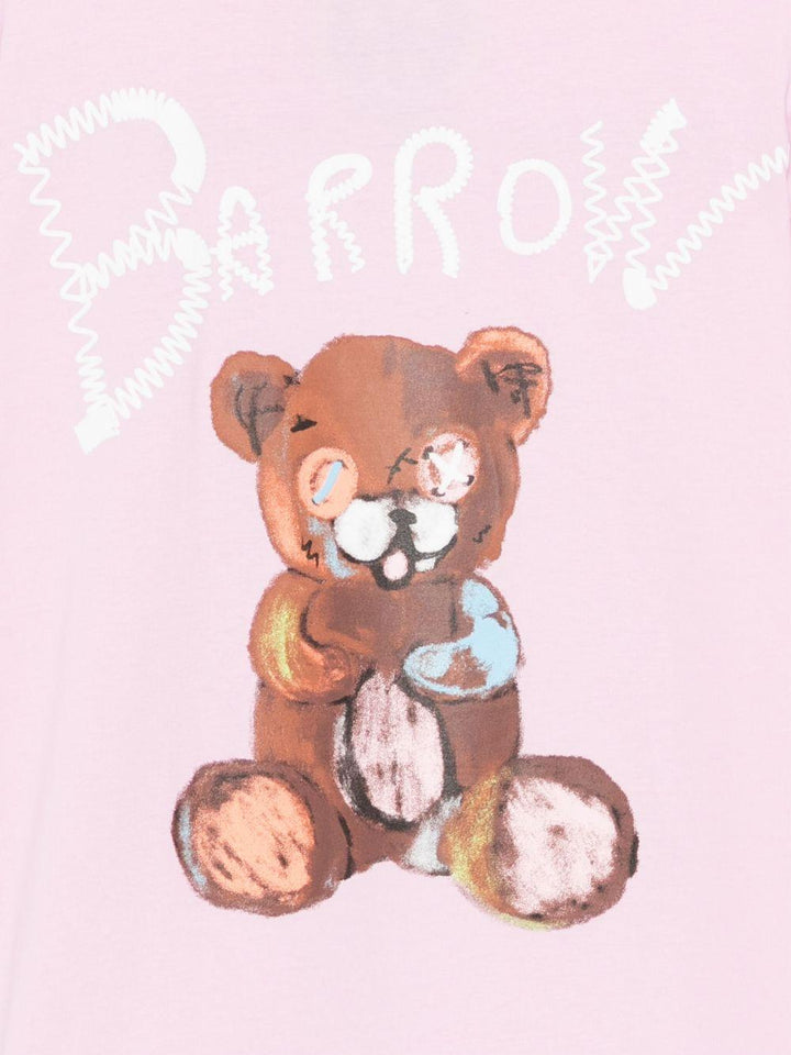T-shirt rosa per bambina S5BKJGDR165 BW014 Barrow Kids 