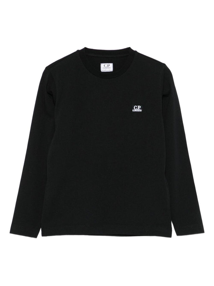T-shirt nera per bambino CQO000LAA17 60100 C.P Company Kids 