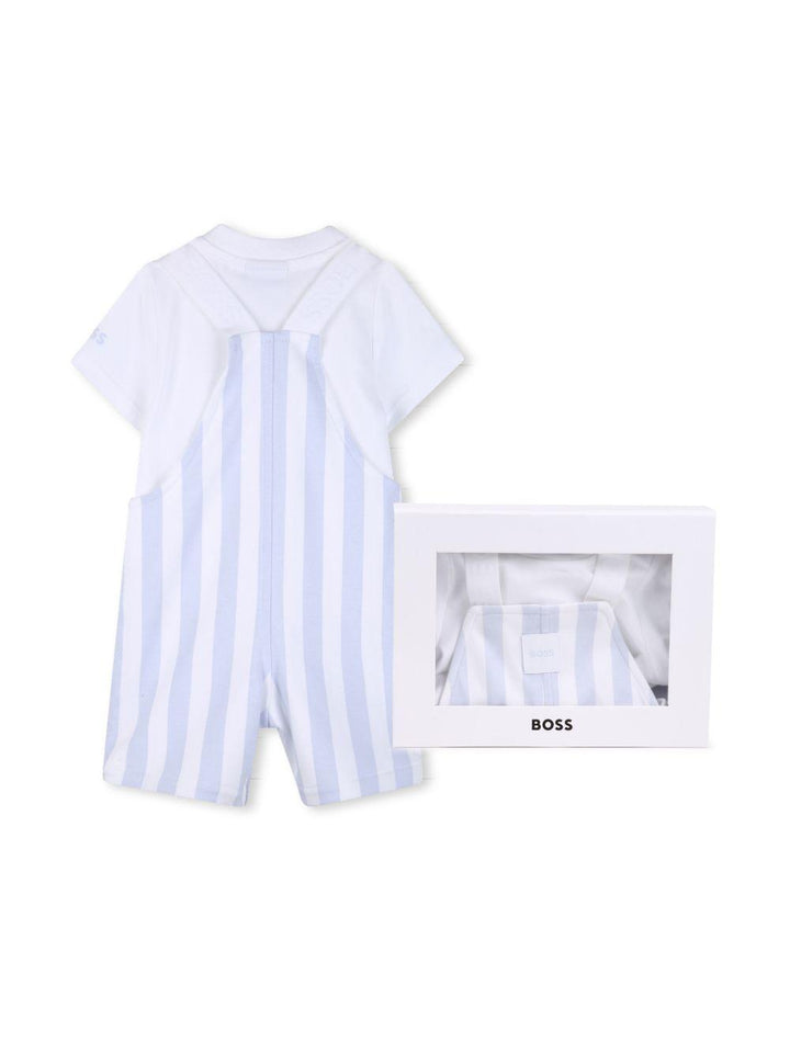 Completo bianco/azzurro per neonato J53038 771 Boss Kids 