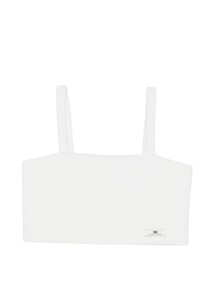 Top bianco per bambina EFTO0140GA022 0004 Elisabetta Franchi Kids 