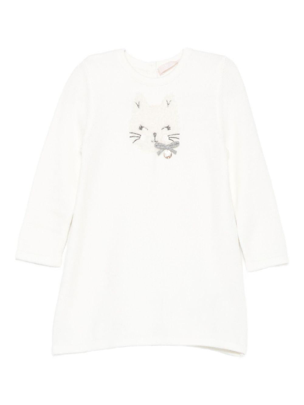 Abito bianco per neonata HF5013MA12P 10602 Liu Jo 