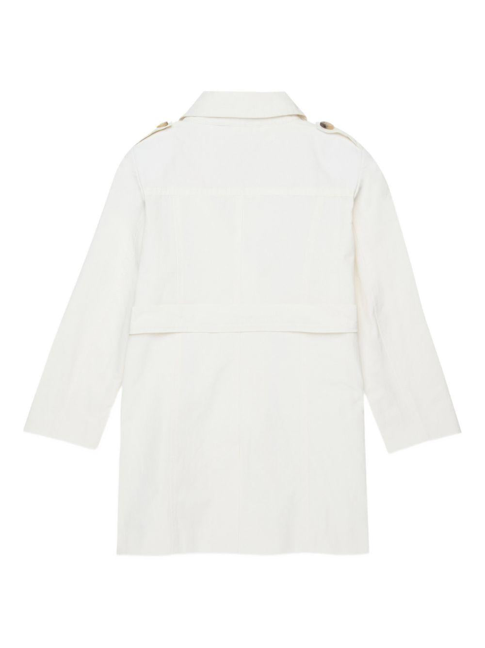 Trench bianco per bambina MX0011MX003 MX104 Max&co Kids 