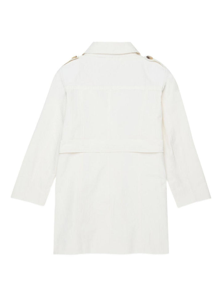Trench bianco per bambina MX0011MX003 MX104 Max&co Kids 