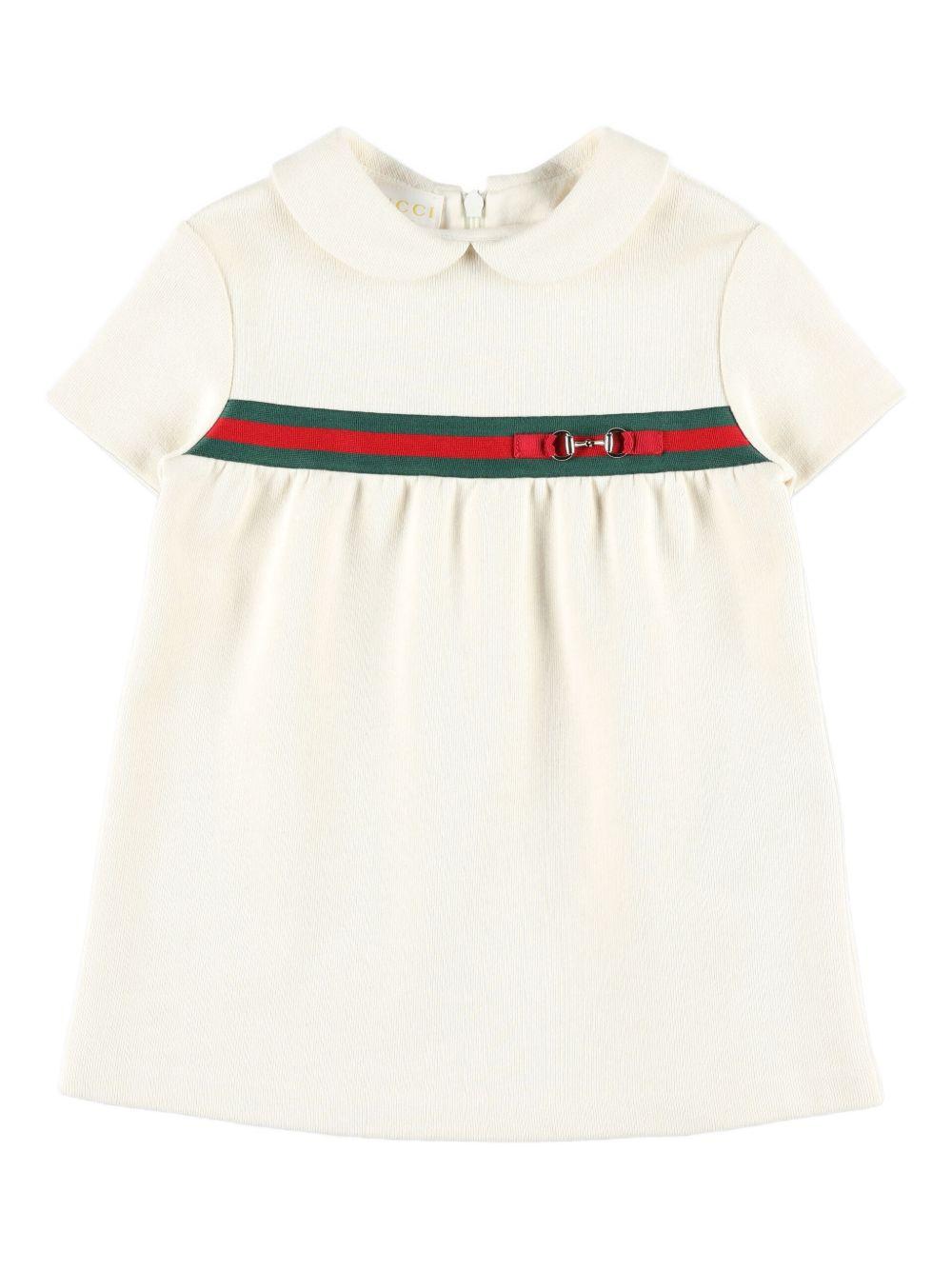 Abito bianco sporco per neonata 859754XJHR9 9908 Gucci Kids 