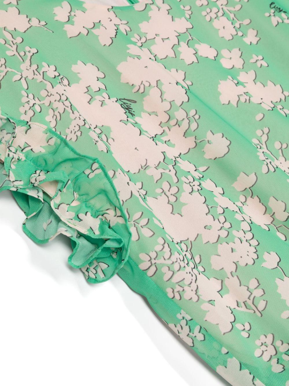 Top verde menta per bambina