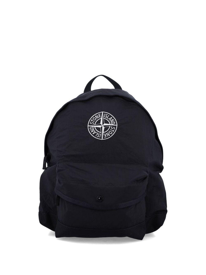 Zaino nero per bambino 69200002S0064 V0029 Stone Island Kids 