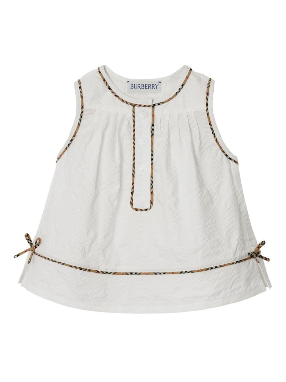 Pagliaccetto bianco per neonata 8078862 A1464 Burberry Kids 