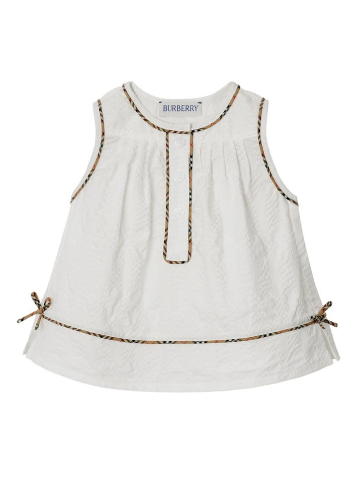 Pagliaccetto bianco per neonata 8078862 A1464 Burberry Kids 