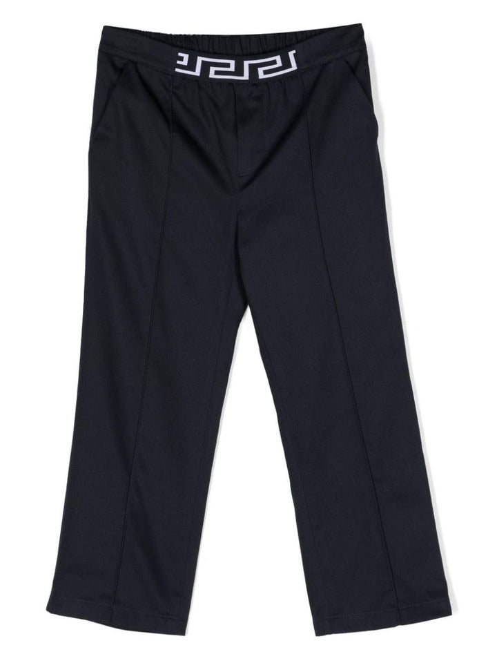 Pantalone blu per bambino con logo