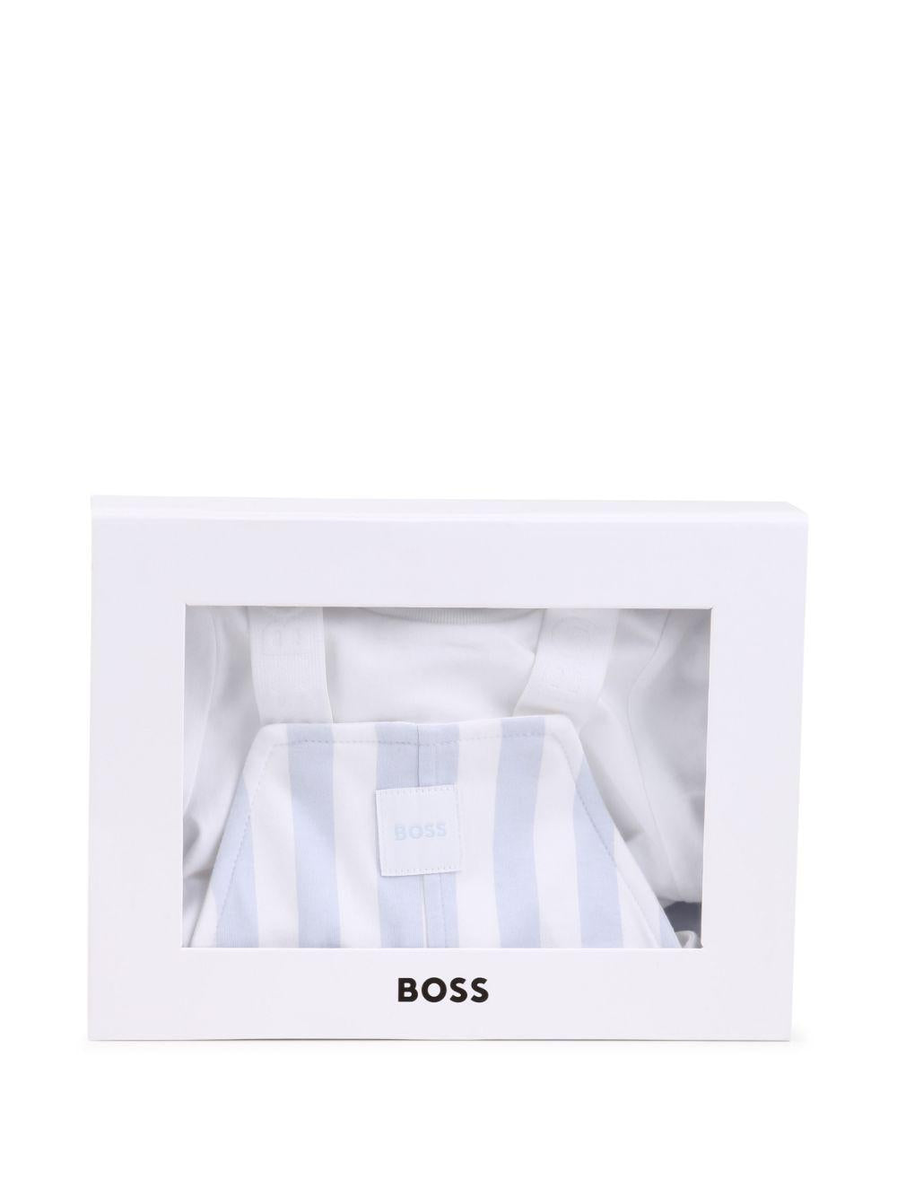 Completo bianco/azzurro per neonato J53038 771 Boss Kids 
