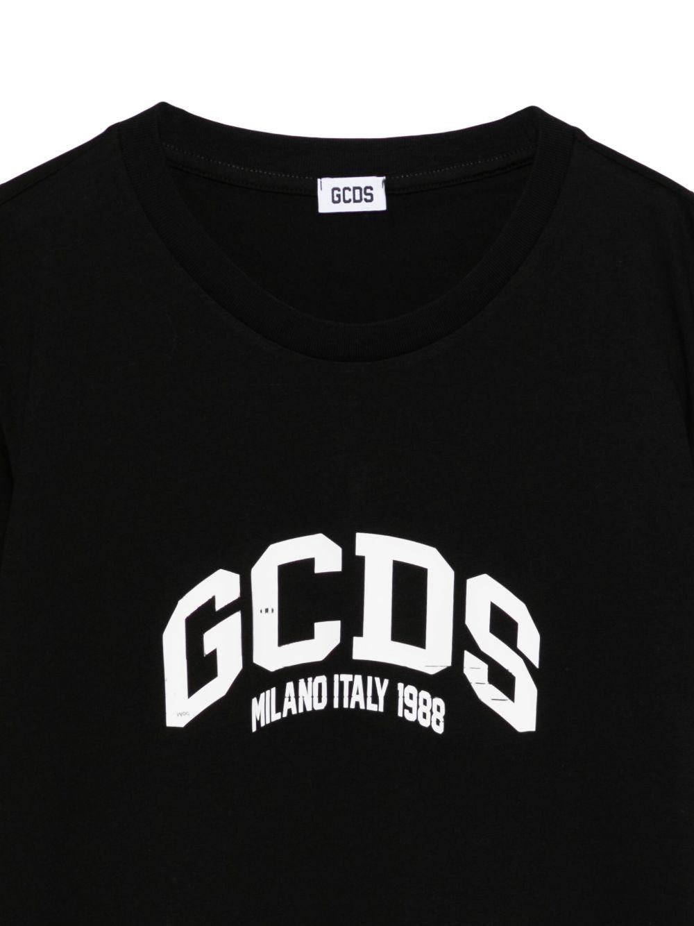 T-shirt nero per bambino B2JM2328BA3 99 Gcds Kids 