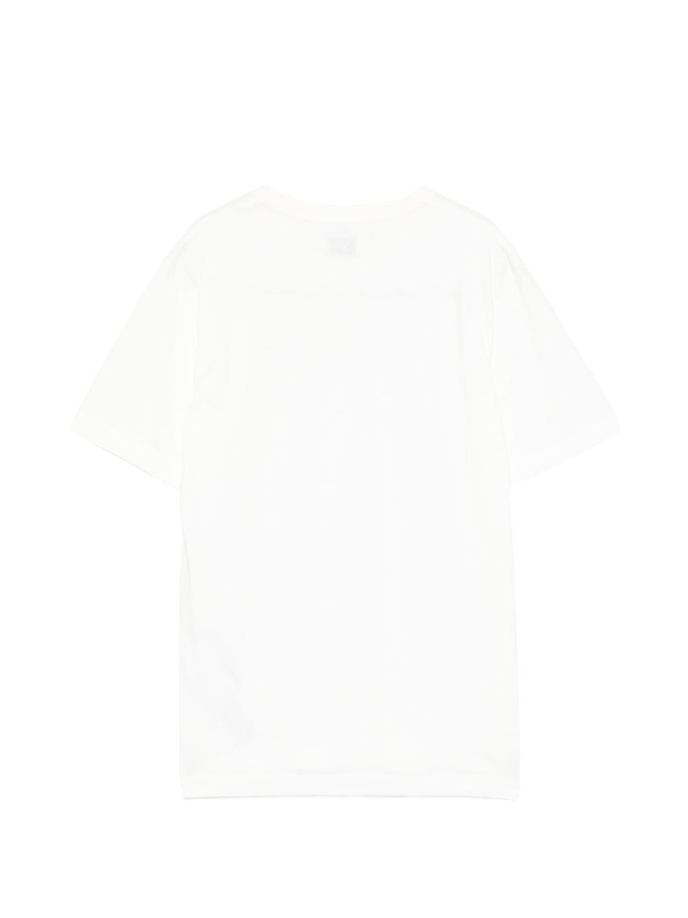T-shirt bianco per bambino CUM00ULAA17 10135 C.P Company Kids 