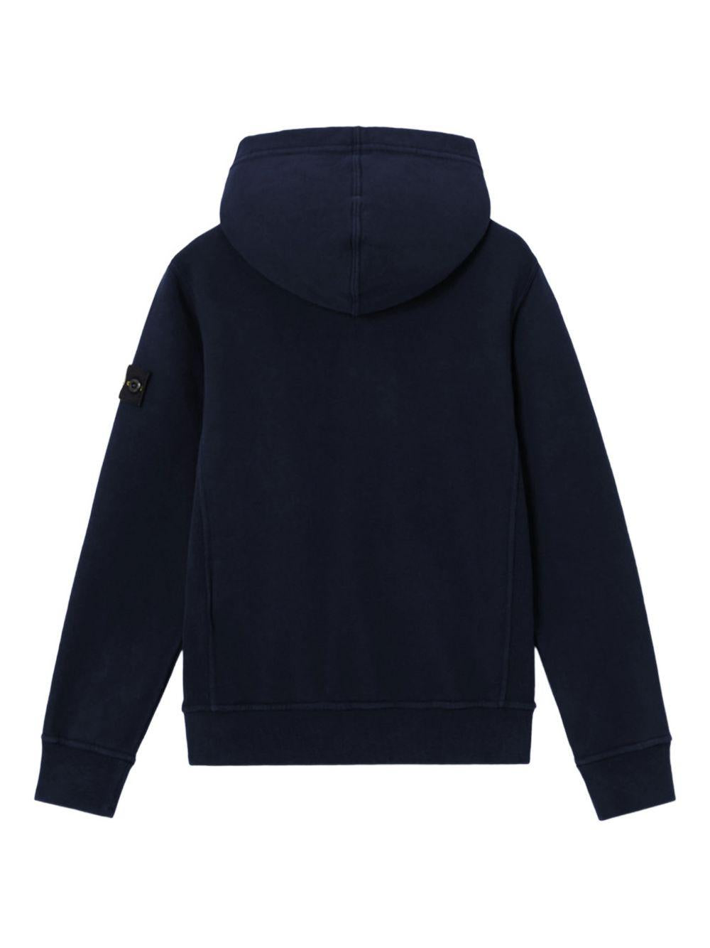 Felpa blu navy per bambino 66100004S0040 V0020 Stone Island Kids 